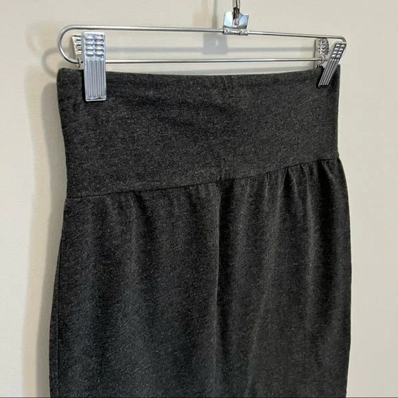 Aritzia Talula Dark Grey High Waist Bodycon Mini Skirt - Picture 3 of 9